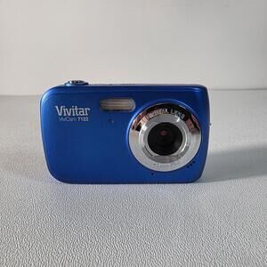 Vivitar ViviCam 7122 7.1MP Blue Digital Camera Works